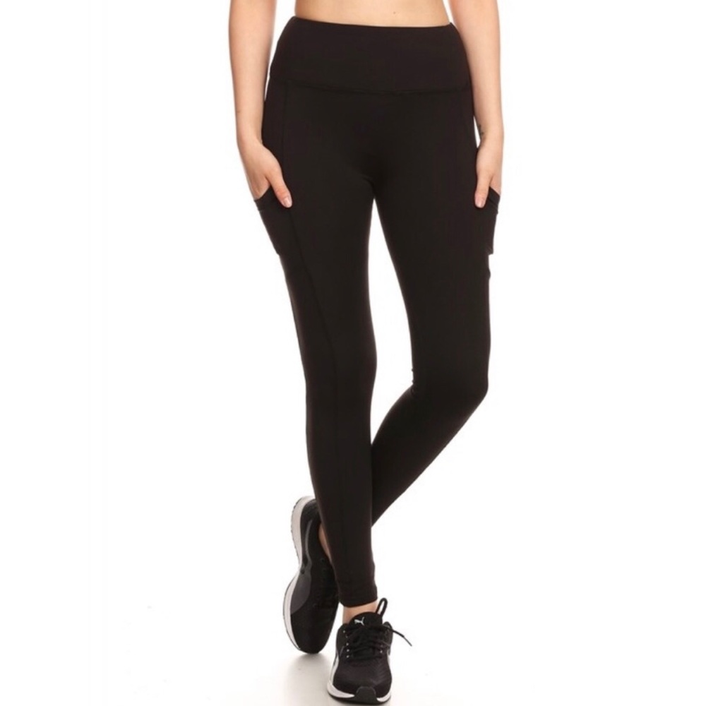 Fleece Lined Leggings with Pockets